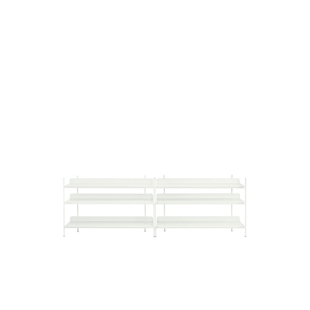 Compile Shelving System, configuration 6 fra Muuto (White)