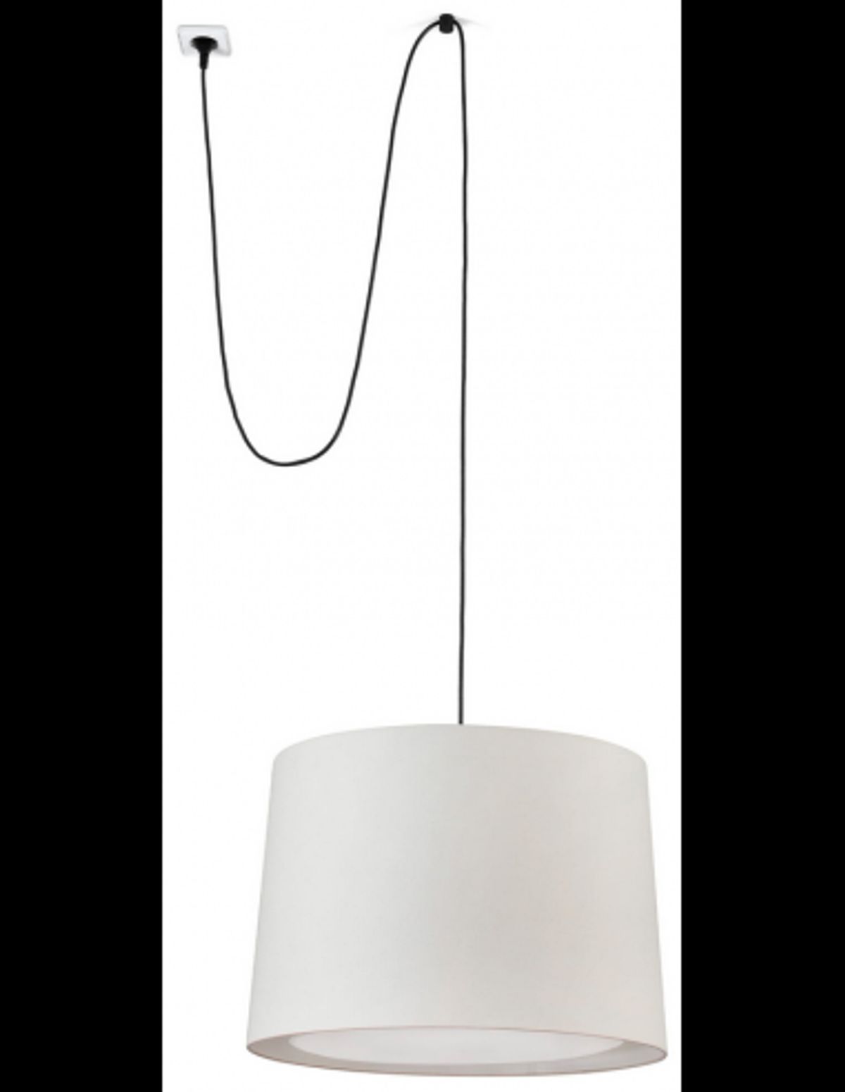 CONGA Loftlampe transportabel med strømstik Ø50 cm 1 x E27 - Beige