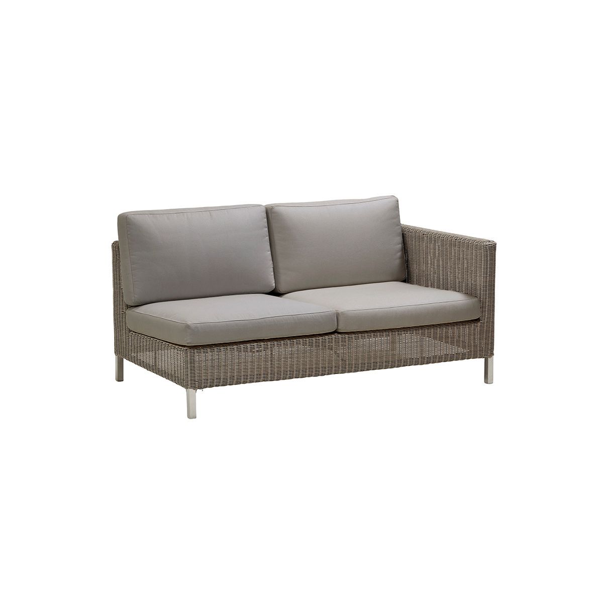 Connect 2 pers Modulsofa, venstre fra Cane-line (Taupe, Cane-line Natté)