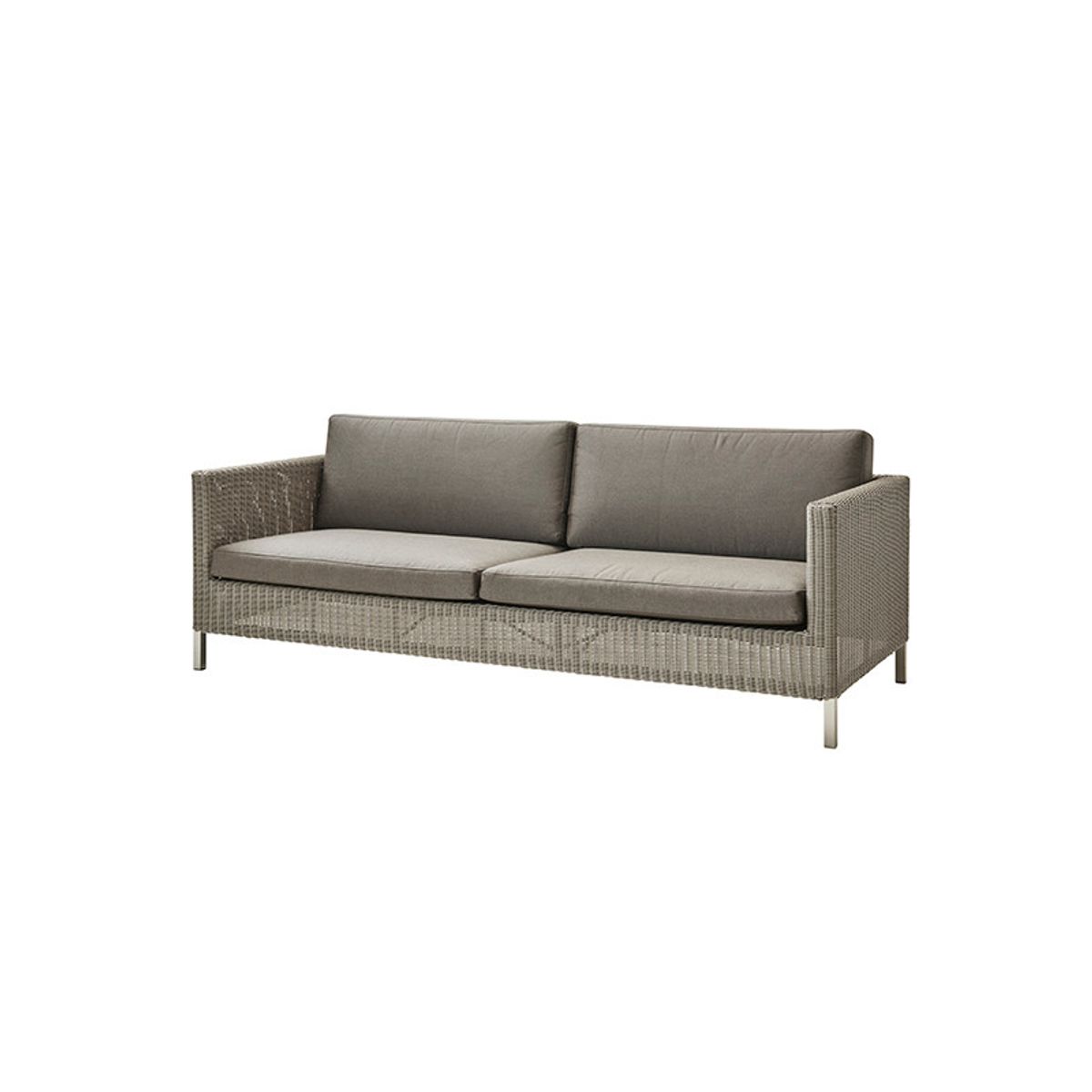 Connect 3 personers Sofa fra Cane-line (Taupe, Cane-line Natté)