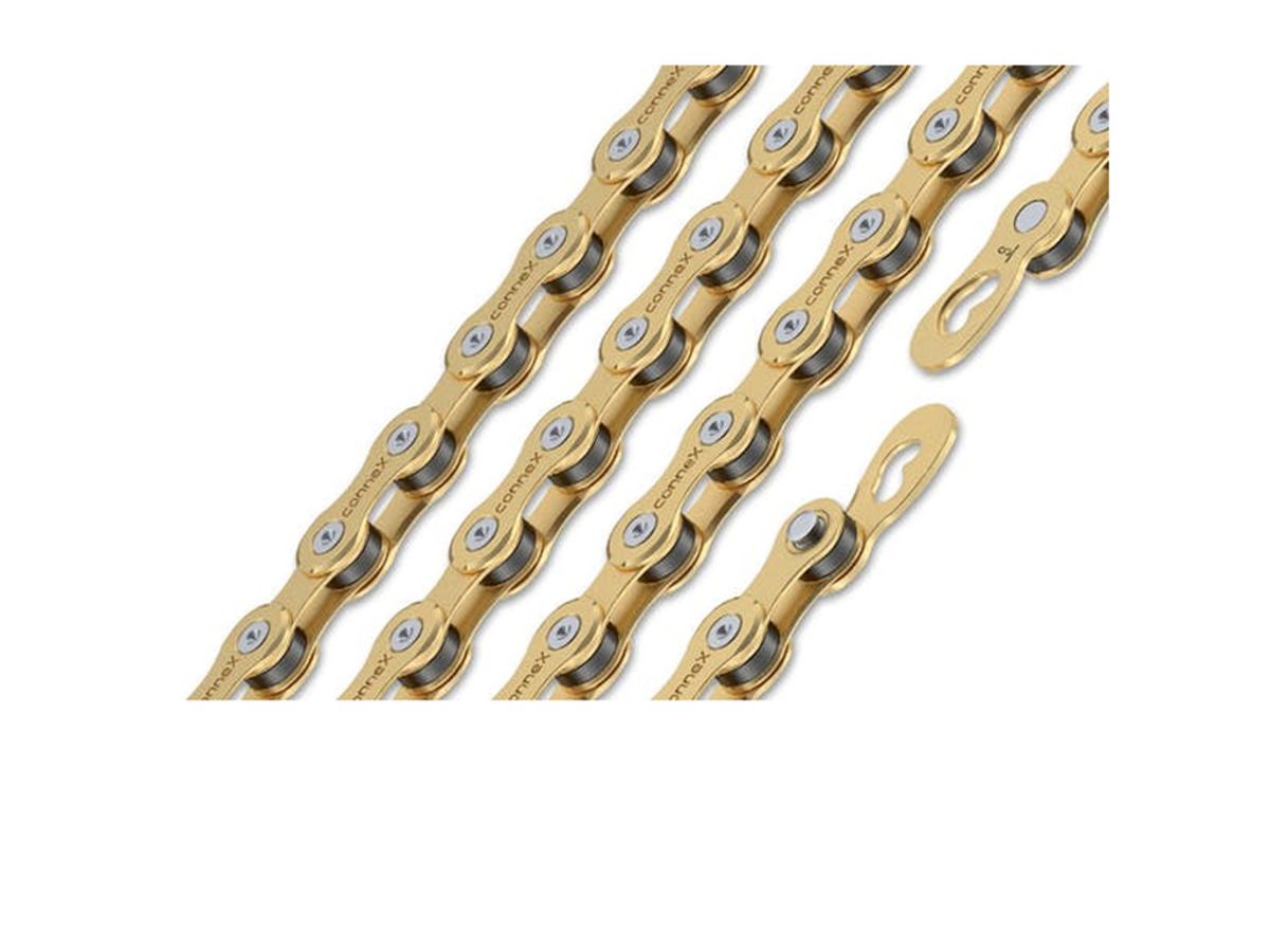 Connex kæde 9SG Gold - Til 9 gear - 114 led - inklusiv samleled