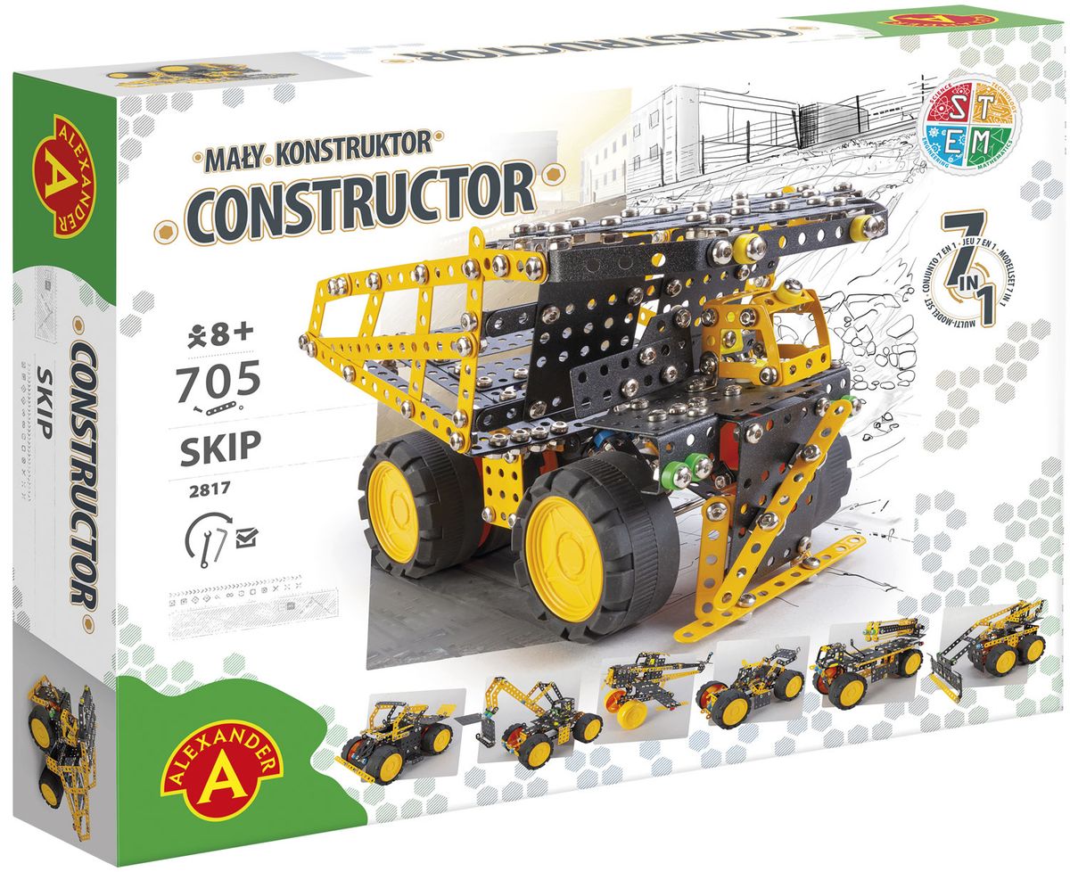 Constructor Pro Skip 7-i-1 Metal Konstruktionsbyggesæt