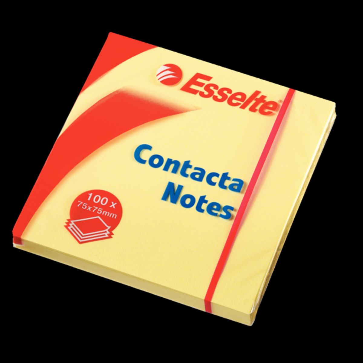 Contacta Notes 75x75 mm gul