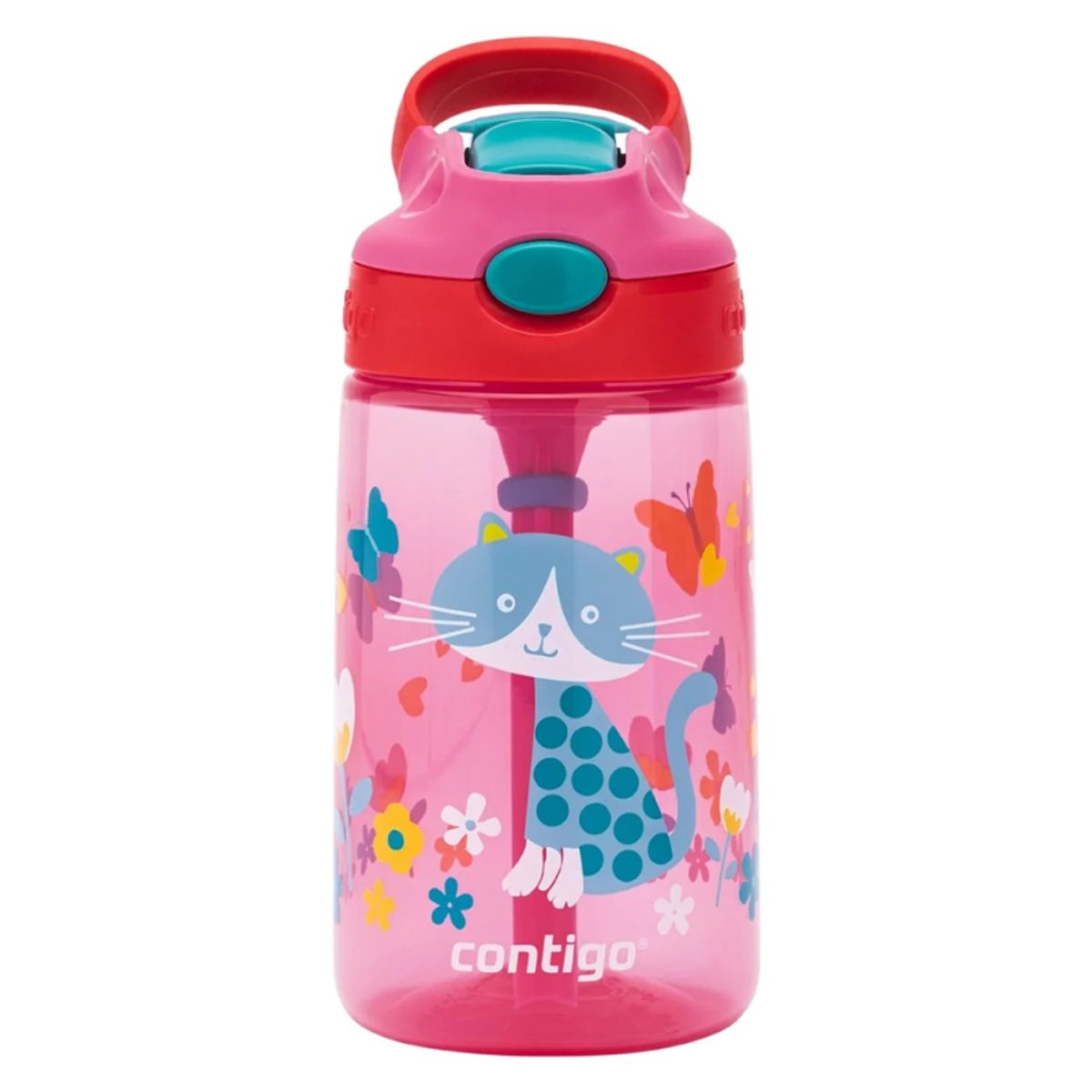 Contigo Drikkedunk med Sugerør 420 ml - Cat