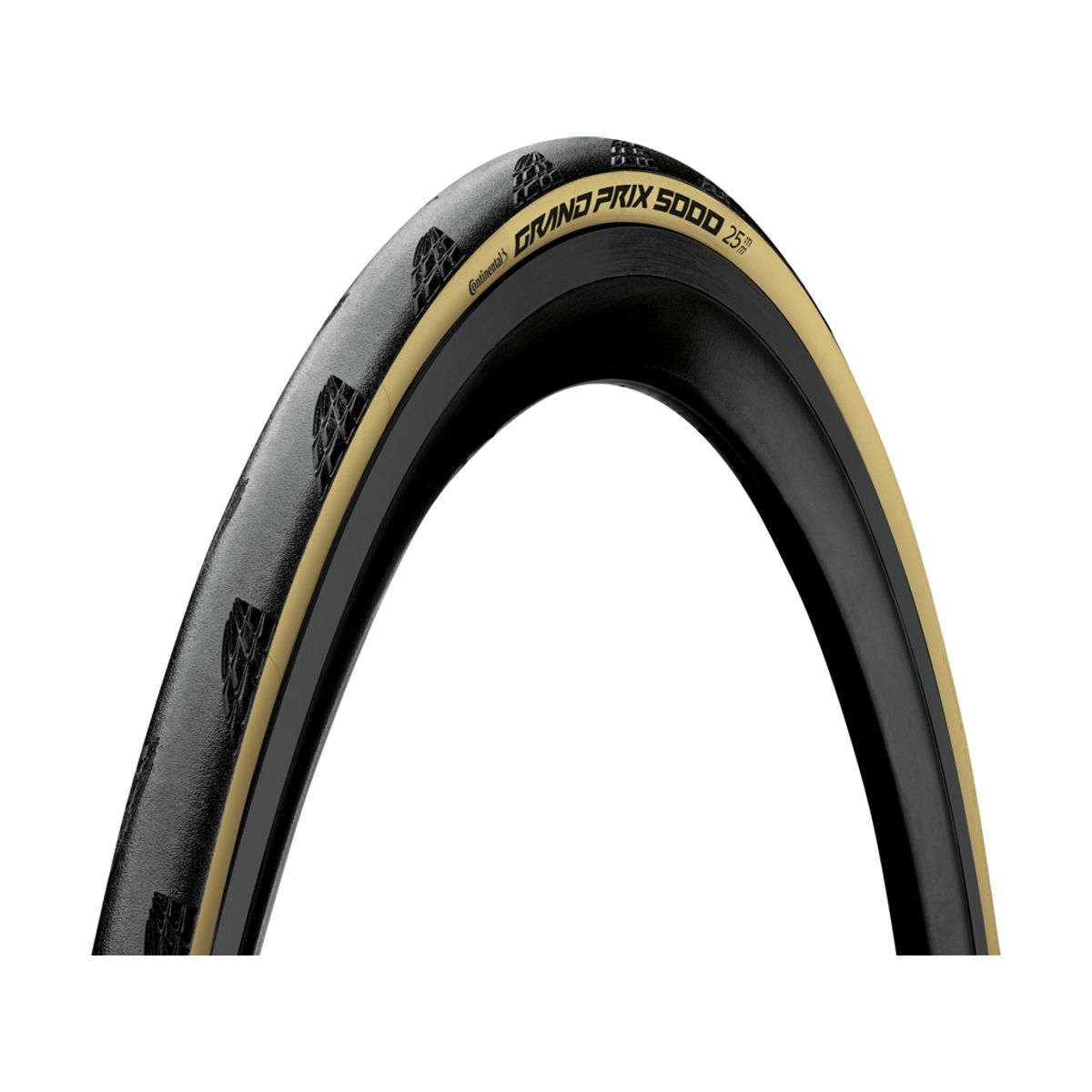 Continental Grand Prix 5000 - Foldedæk Road - 700x25c (25-622) - Sort/Cream