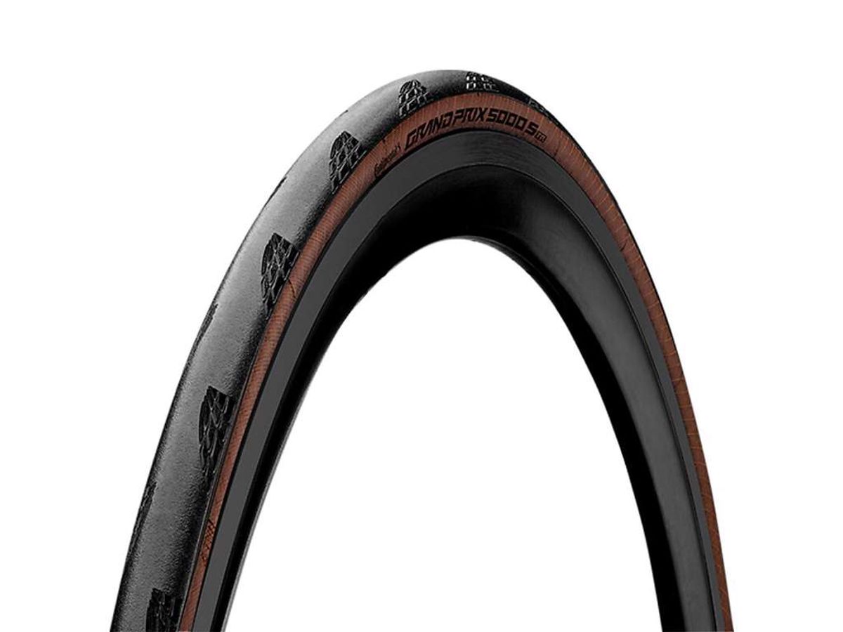 Continental Grand Prix 5000S TR - Tubeless Ready - Foldedæk Road - Sort/Brun -700x25c (25-622)