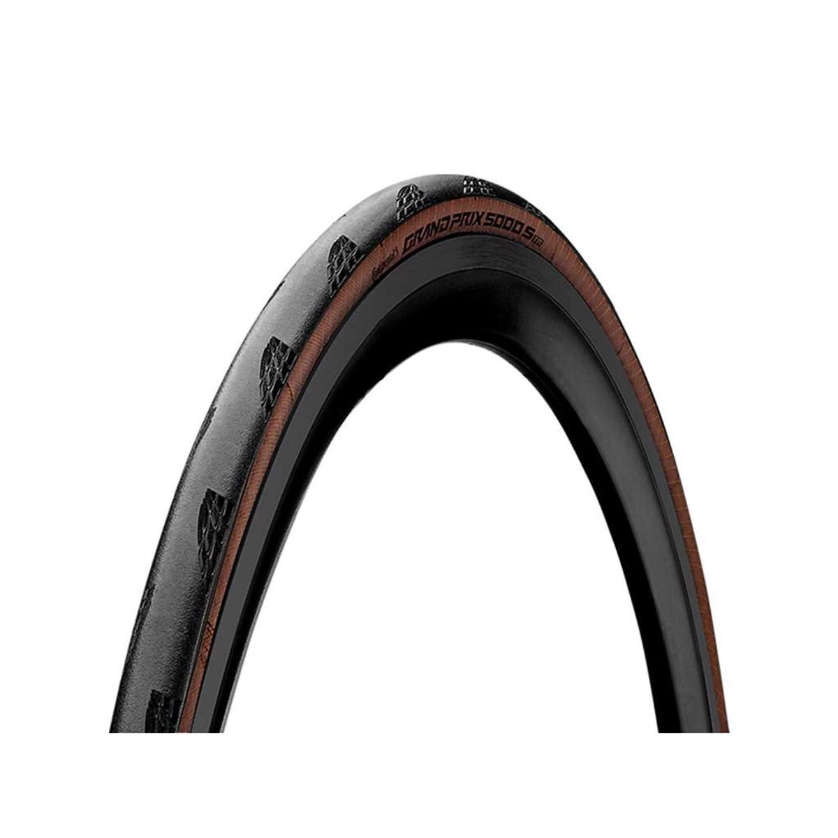 Continental Grand Prix 5000S TR - Tubeless Ready - Foldedæk Road - Sort/Brun -700x28c (28-622)