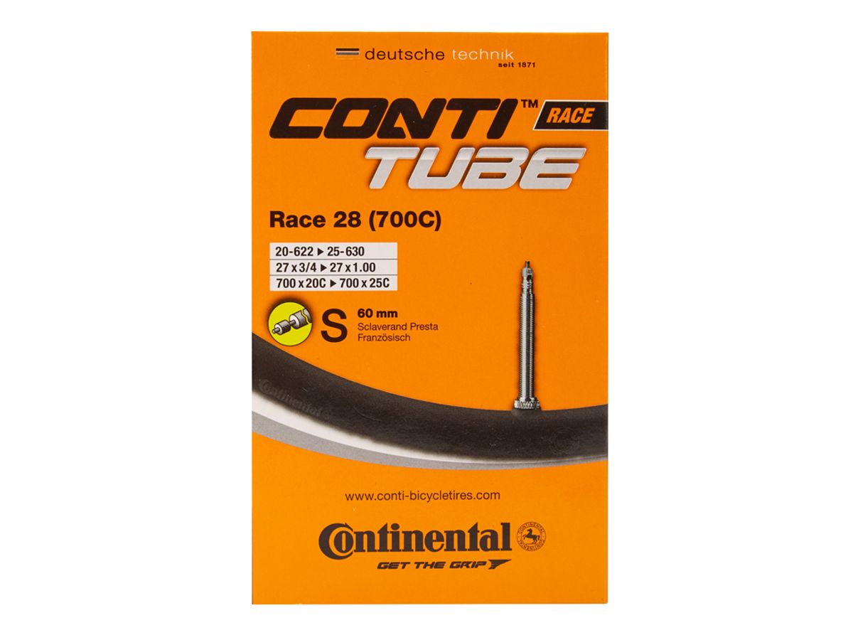 Continental Race 28 - Cykelslange - Str. 700x20-25c (20-25x622-630) - 60 mm racerventil