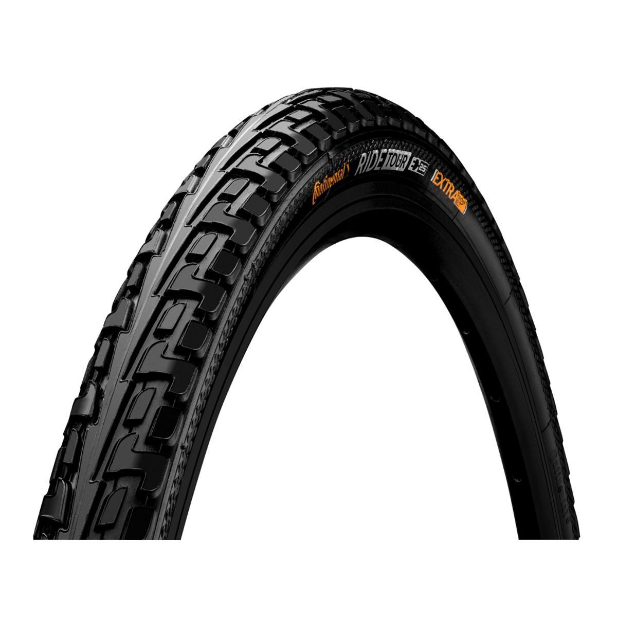 Continental Ride Tour - Cykeldæk - Extra Puncture Belt - 700x37c - Sort