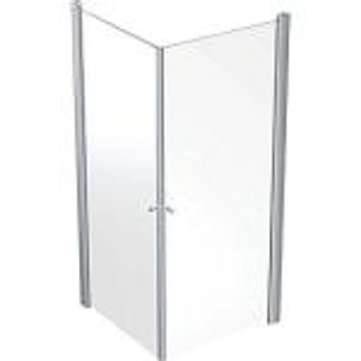 Contura Showerama bruseafskærmning 800x800mm 2svingdøre sølv/klar