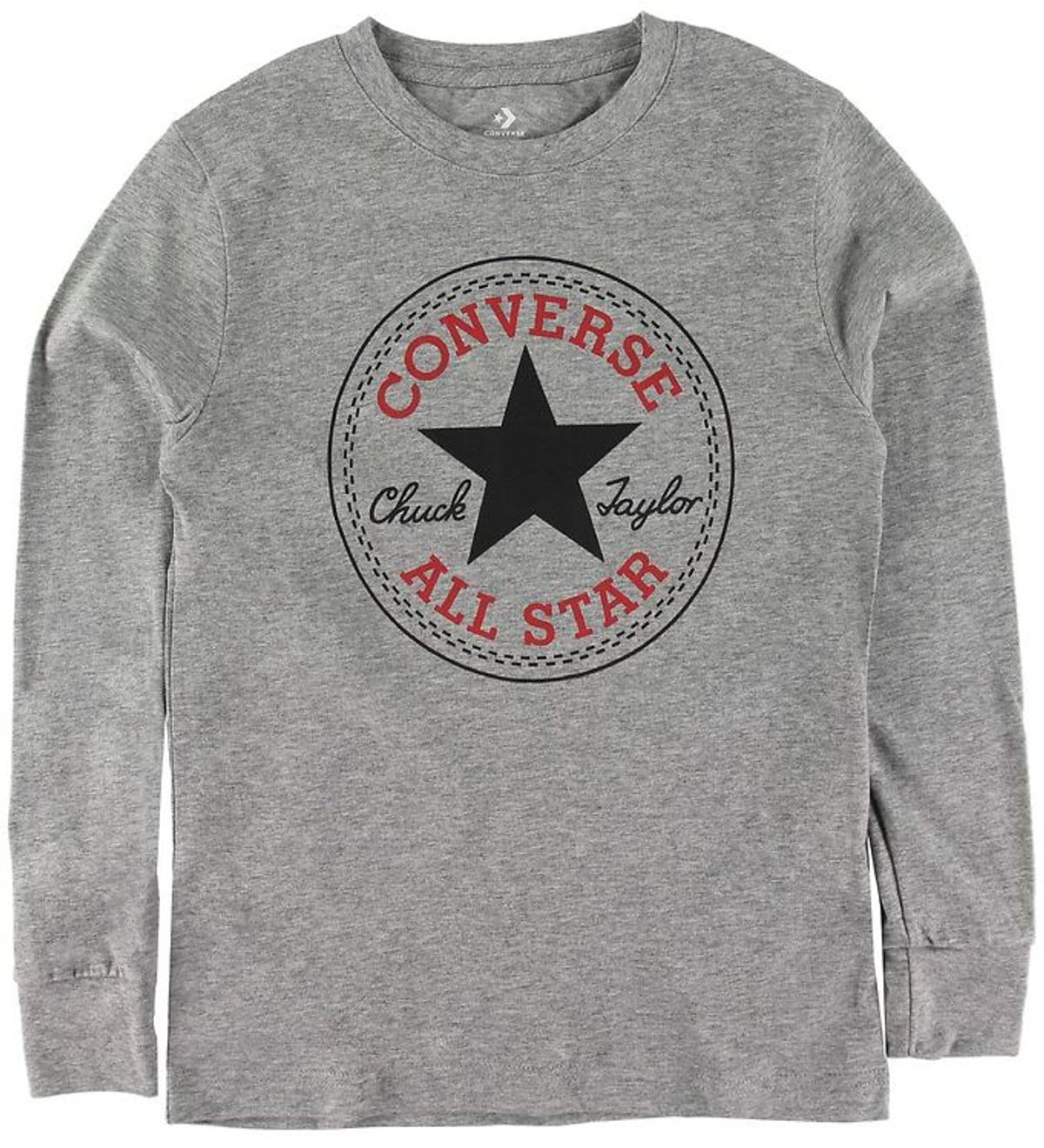 Converse Bluse - Gråmeleret m. Logo