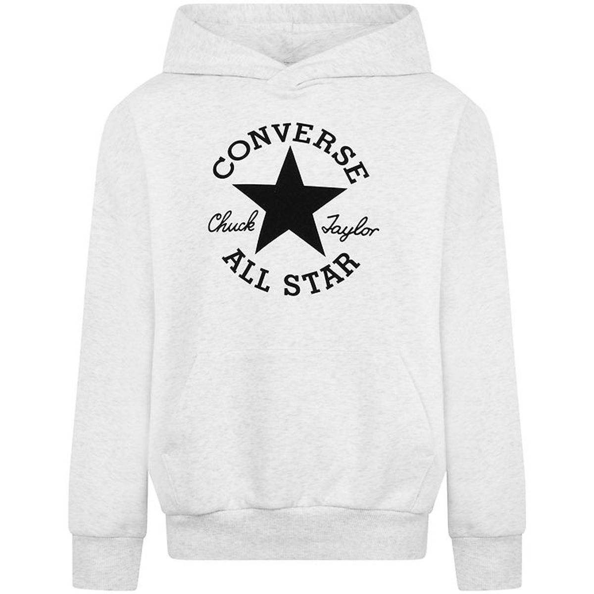 Converse Hættetrøje - Birch Heather m. Logo