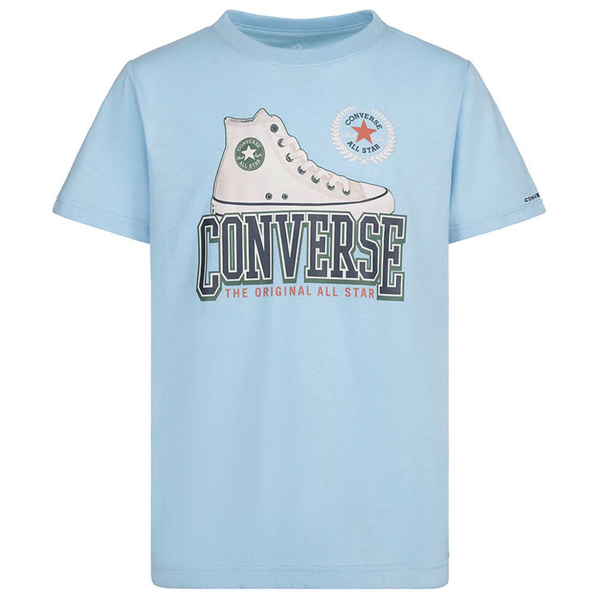 Converse T-shirt - Script Sneaker - True Sky