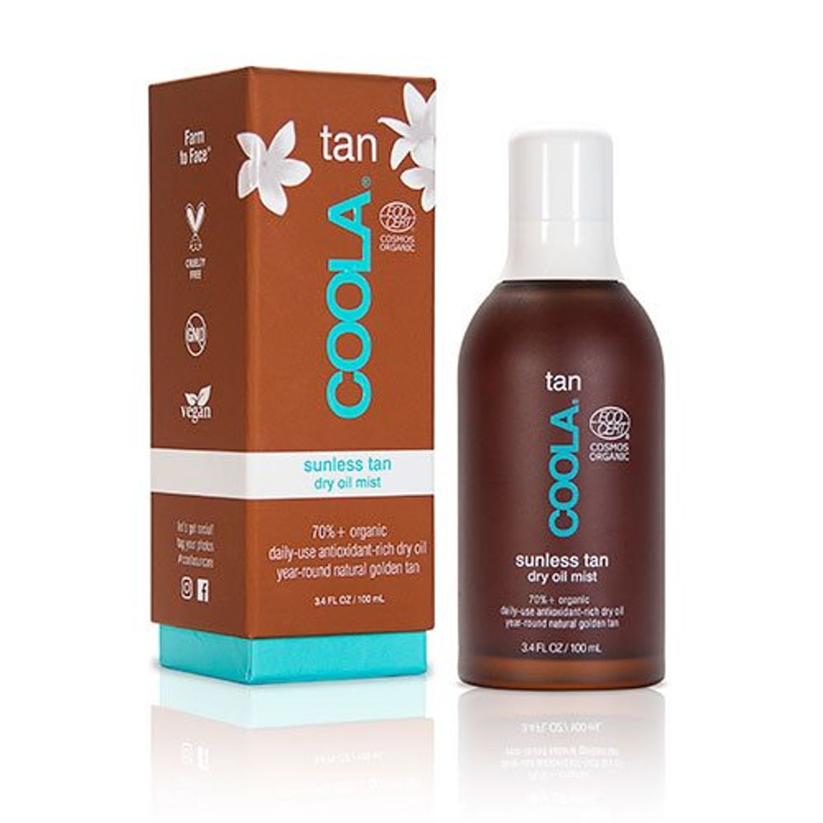 Coola Organic Sunless Tan Dry Oil Mist, 100ml