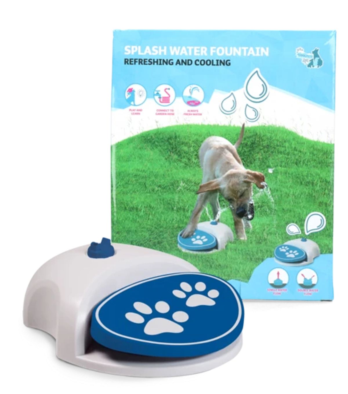 CoolPets Splash Springvand til Hunde