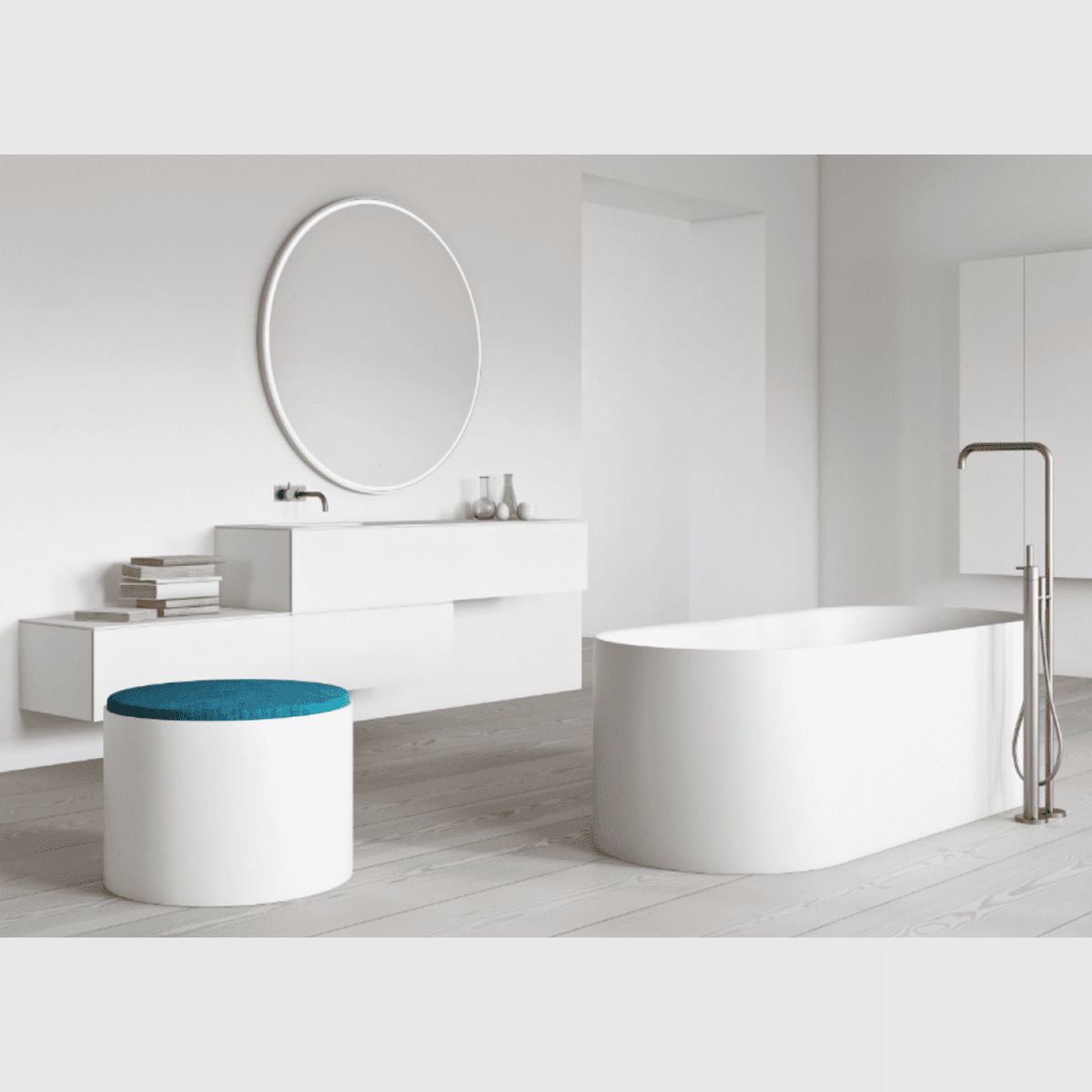 Copenhagen Bath SQ1 169,5 oval badekar - mat hvid