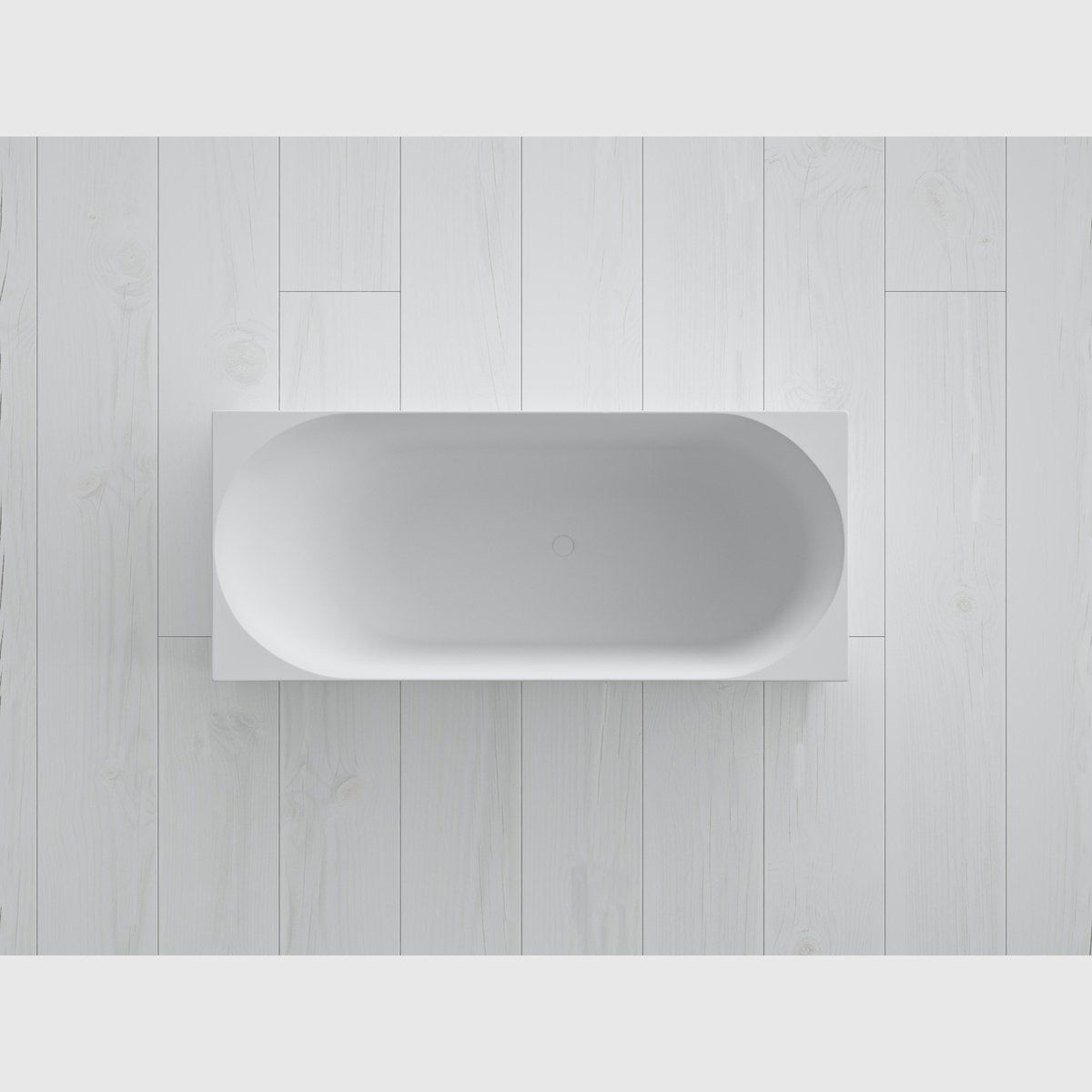 Copenhagen Bath SQ1 170 badekar - mat hvid