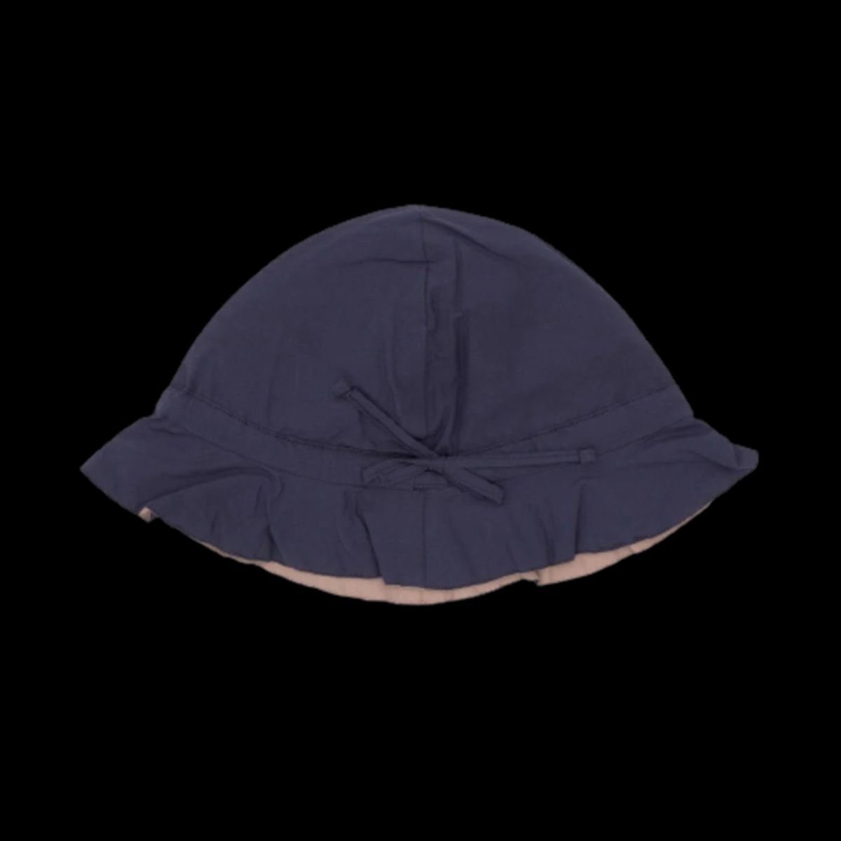 Copenhagen Colors - Økologisk Vendbar Sommer Hat - Navy Beige - 3-6 Mdr.