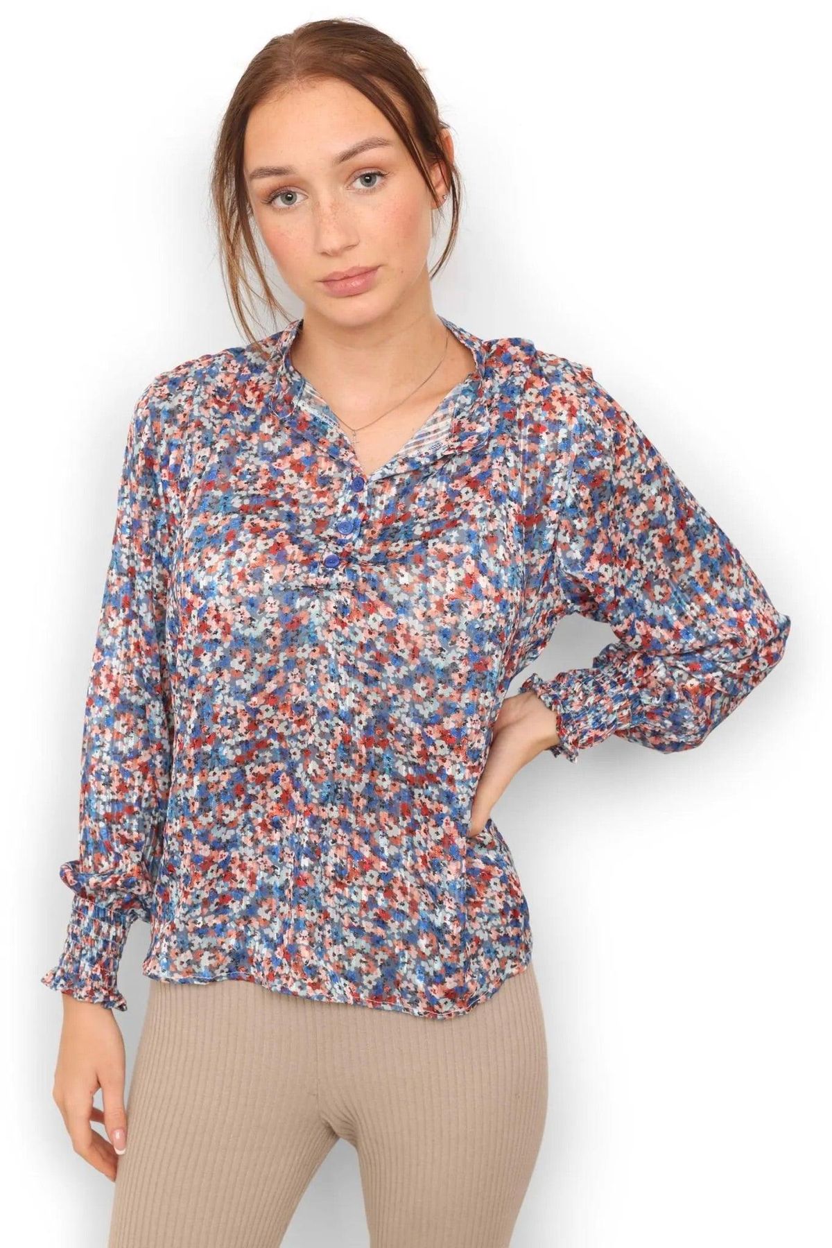 Copenhagen luxe blomster bluse 2214 - L/XL