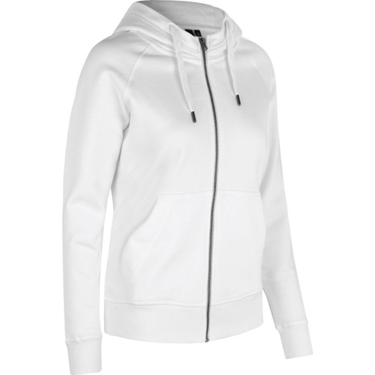 Core full zip hoodie dame hvid