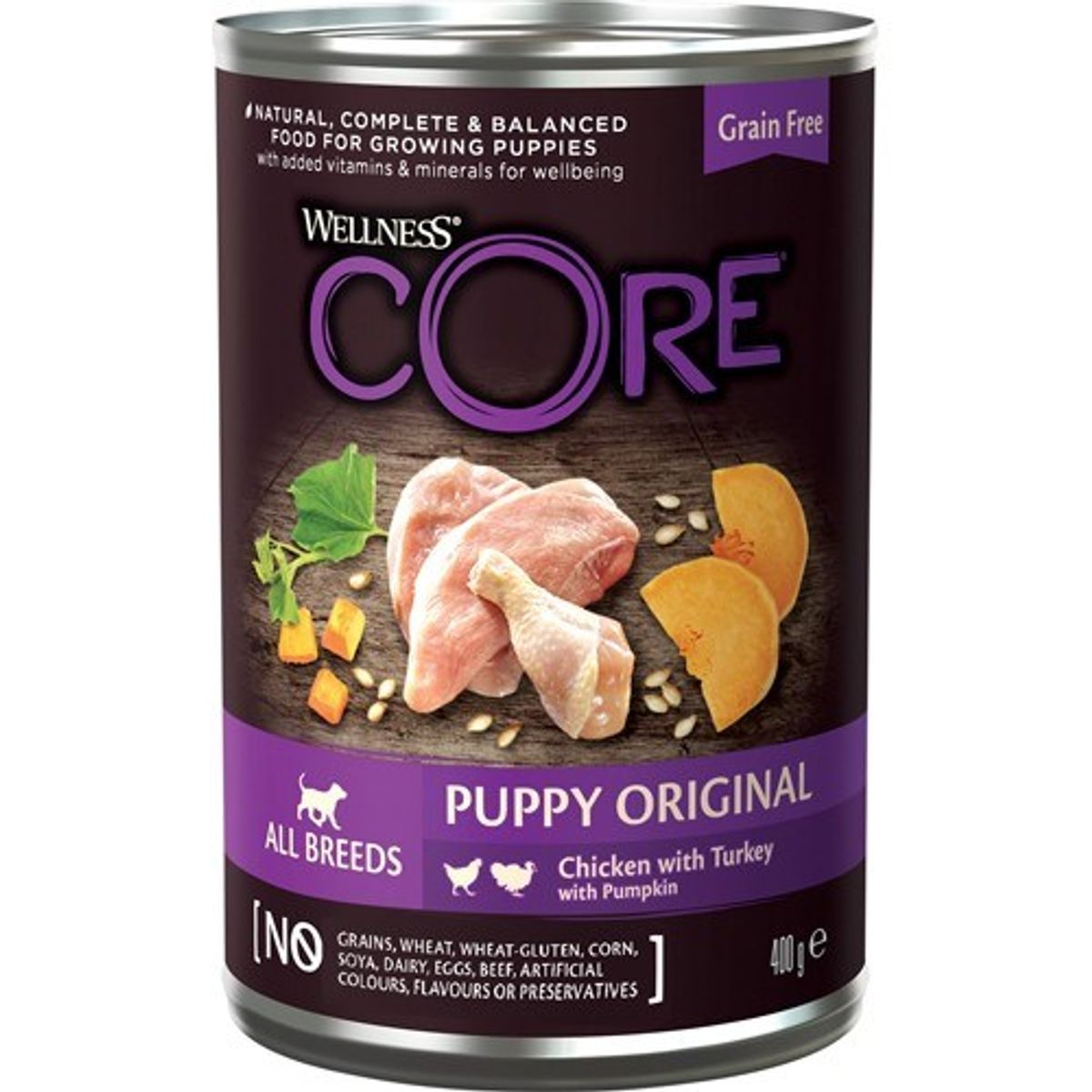 Core Puppy Original Chicken dåsemad, 6 x 400g