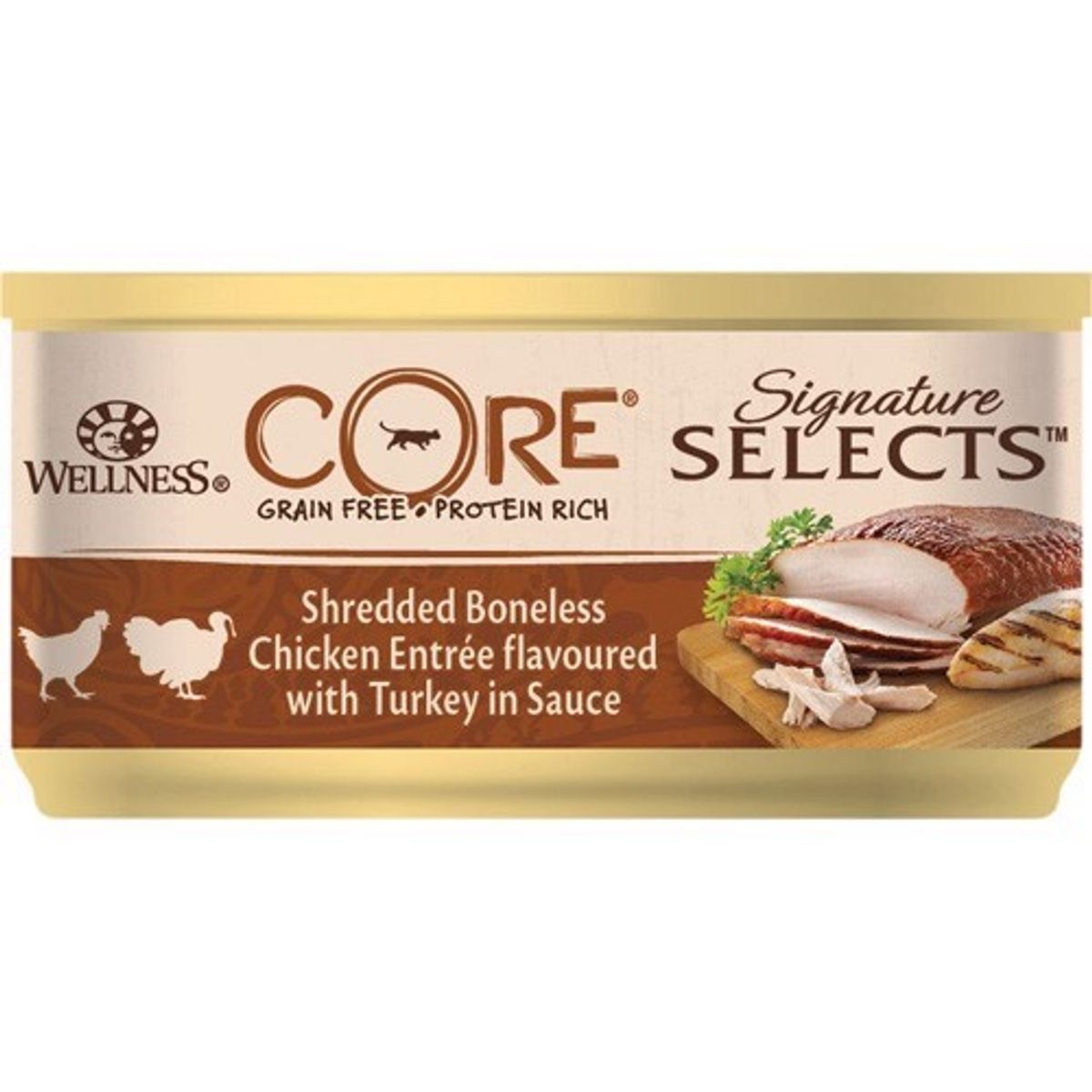 Core Shredded Boneless Chicken Entree dåsemad, 24 x 79g