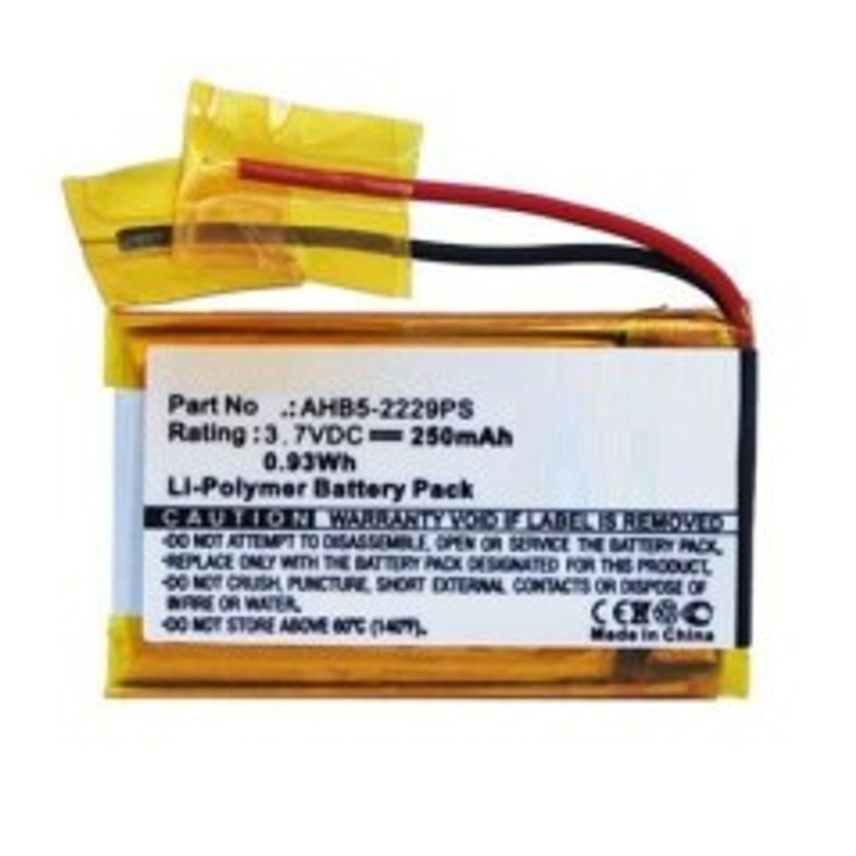 CoreParts Battery 0.92Wh Li-Pol 3.7V