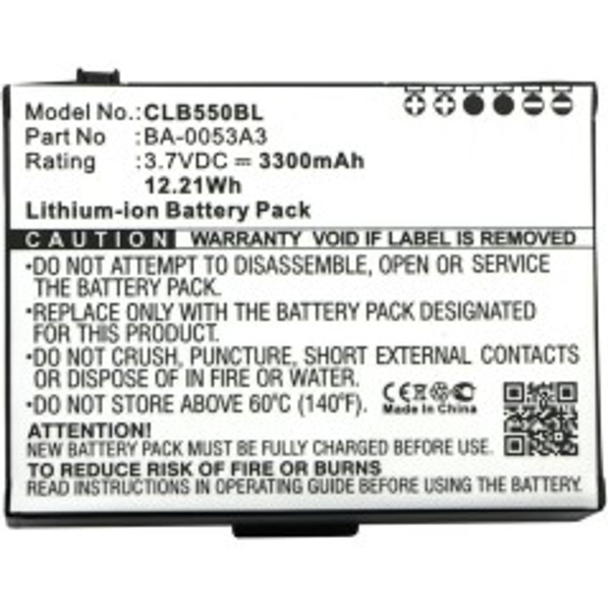 CoreParts Battery for CipherLab Scanner