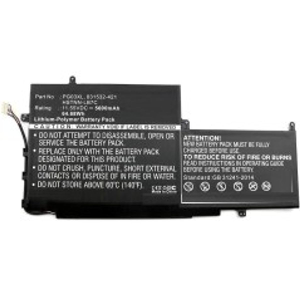 CoreParts Laptop Battery for HP 65Wh