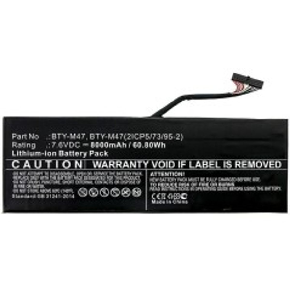 CoreParts Laptop Battery for MSI 61WH