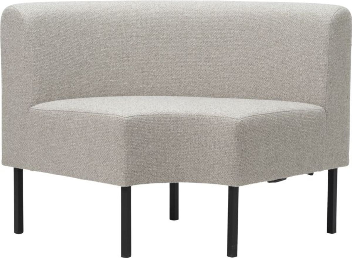 Corner seater, Sofa, natural, H80x60x85 cm