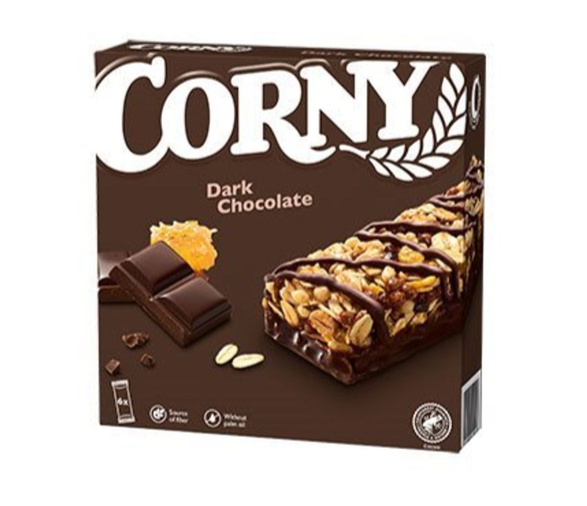 Corny Dark Chocolate, 6x25g.