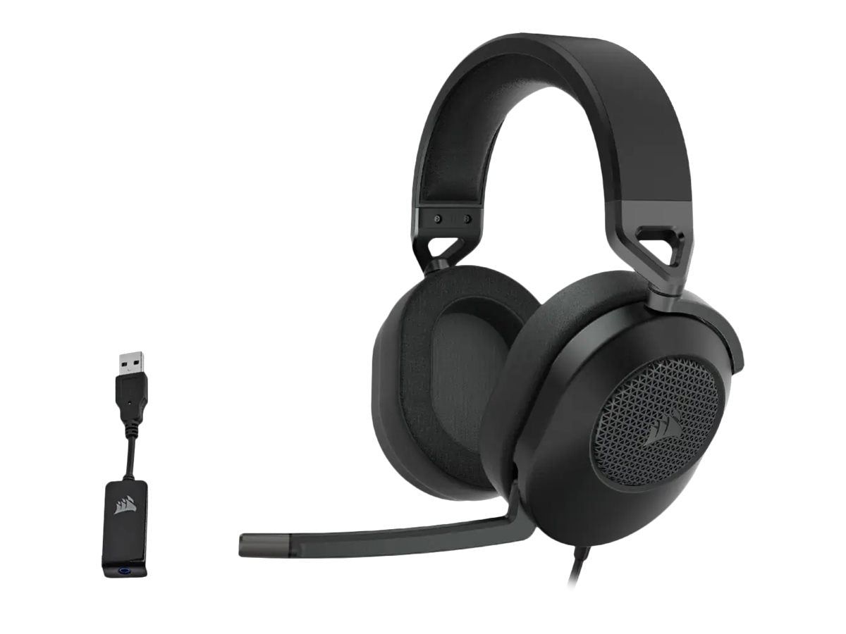 CORSAIR Gaming HS65 SURROUND Kabling Headset Sort