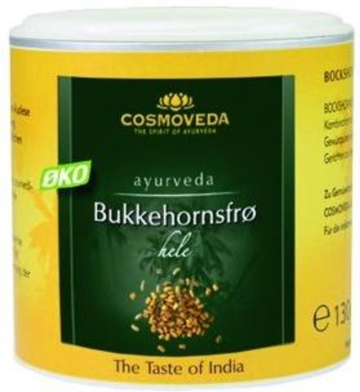 Cosmoveda Bukkehornsfrø hele Ø, 130g.