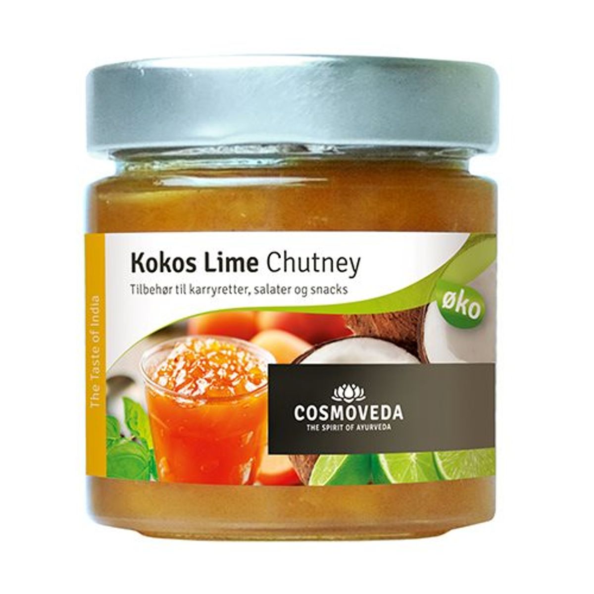 Cosmoveda Chutney Kokos lime Ø, 225g.