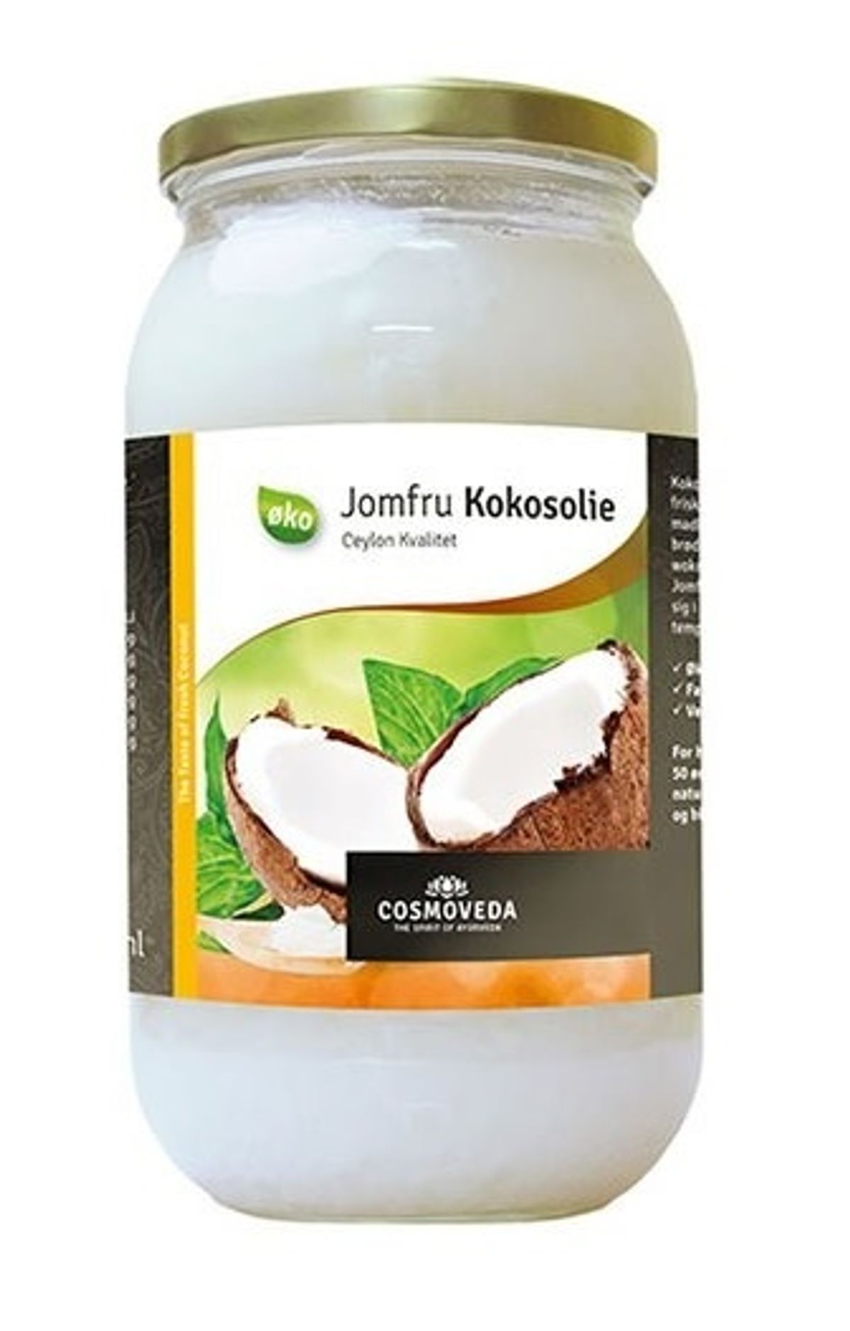 Cosmoveda Jomfru kokosolie Ø 1ltr.