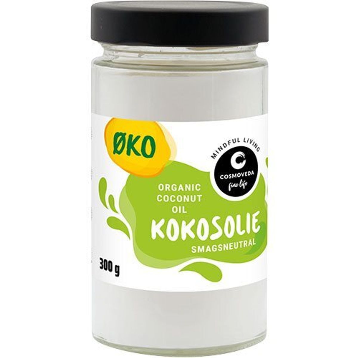 Cosmoveda kokosolie koldpresset økologisk - 300 gram