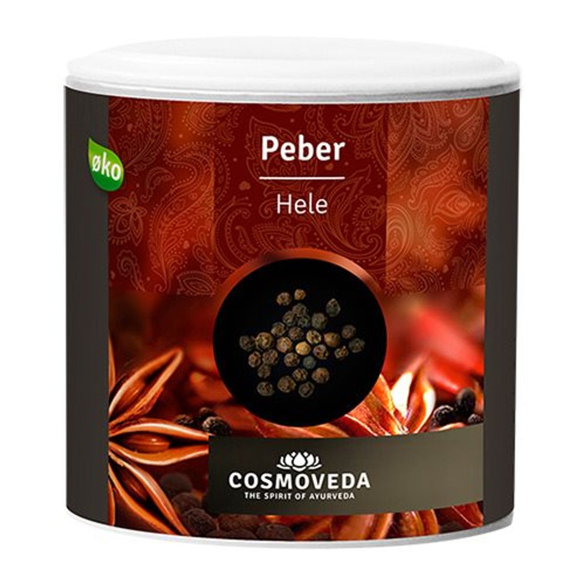 Cosmoveda Peber sort hel Ø, 120g.