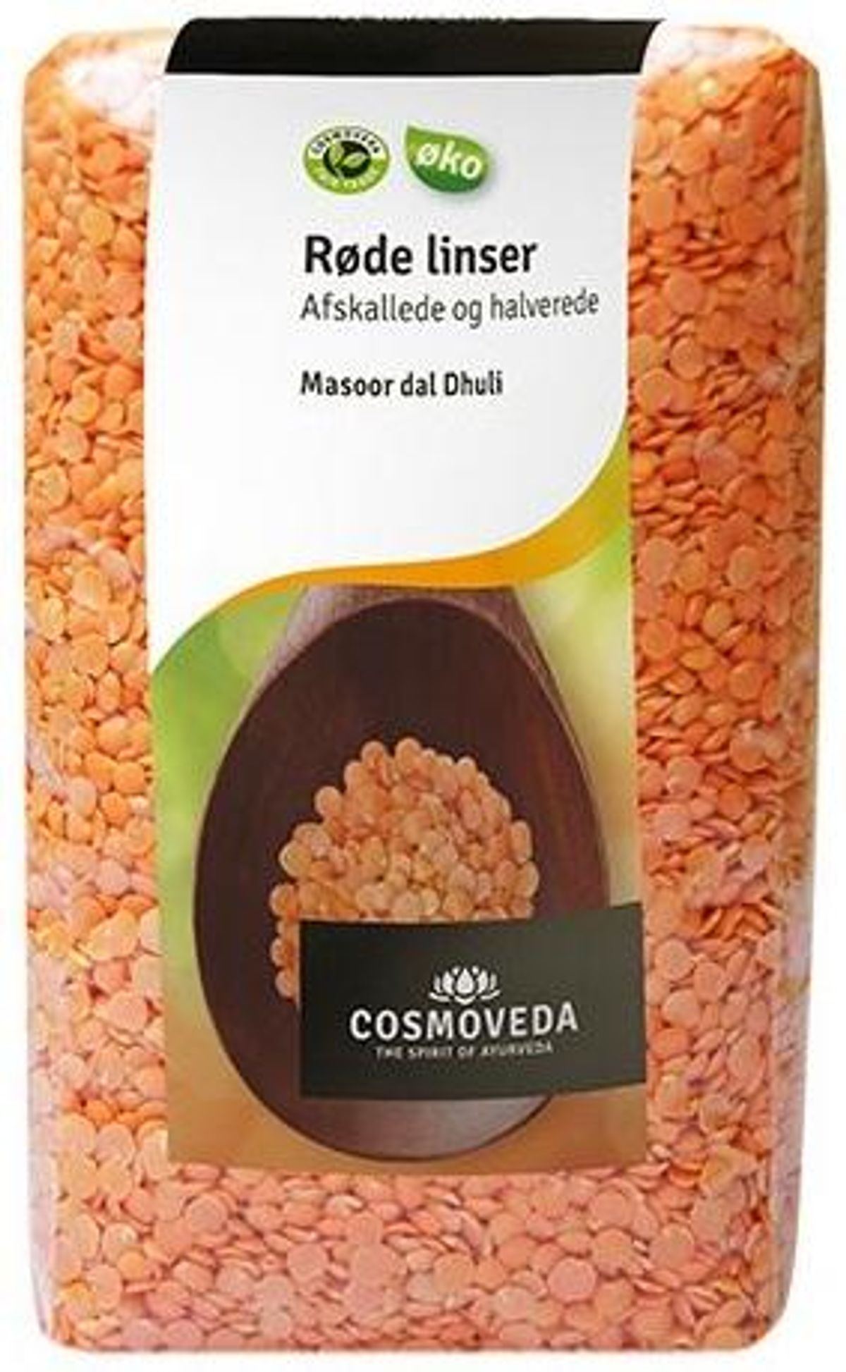 Cosmoveda Røde linser (Masoor Dal) Ø, 500g.