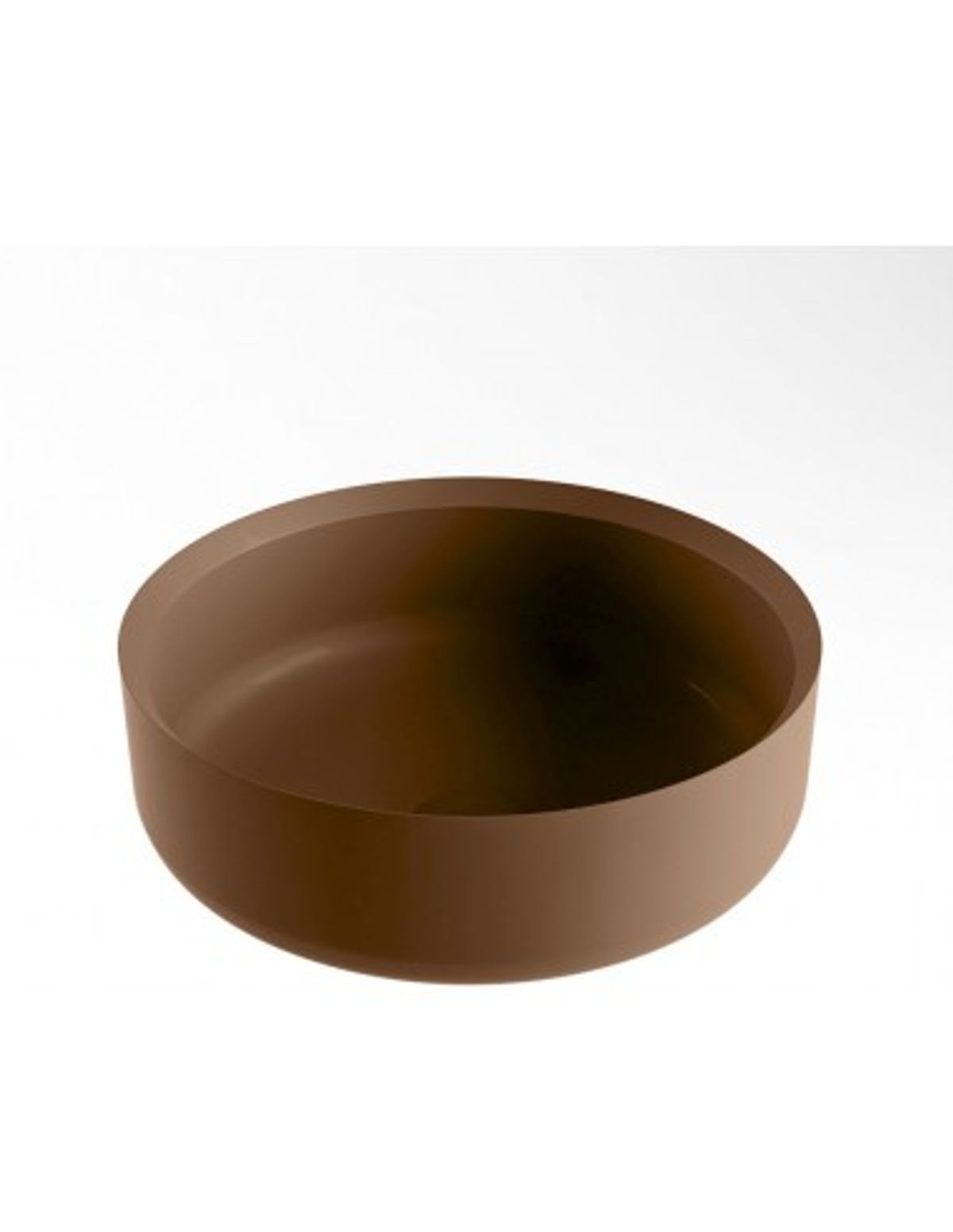 COSS håndvask Ø36 cm Solid surface - Rustbrun