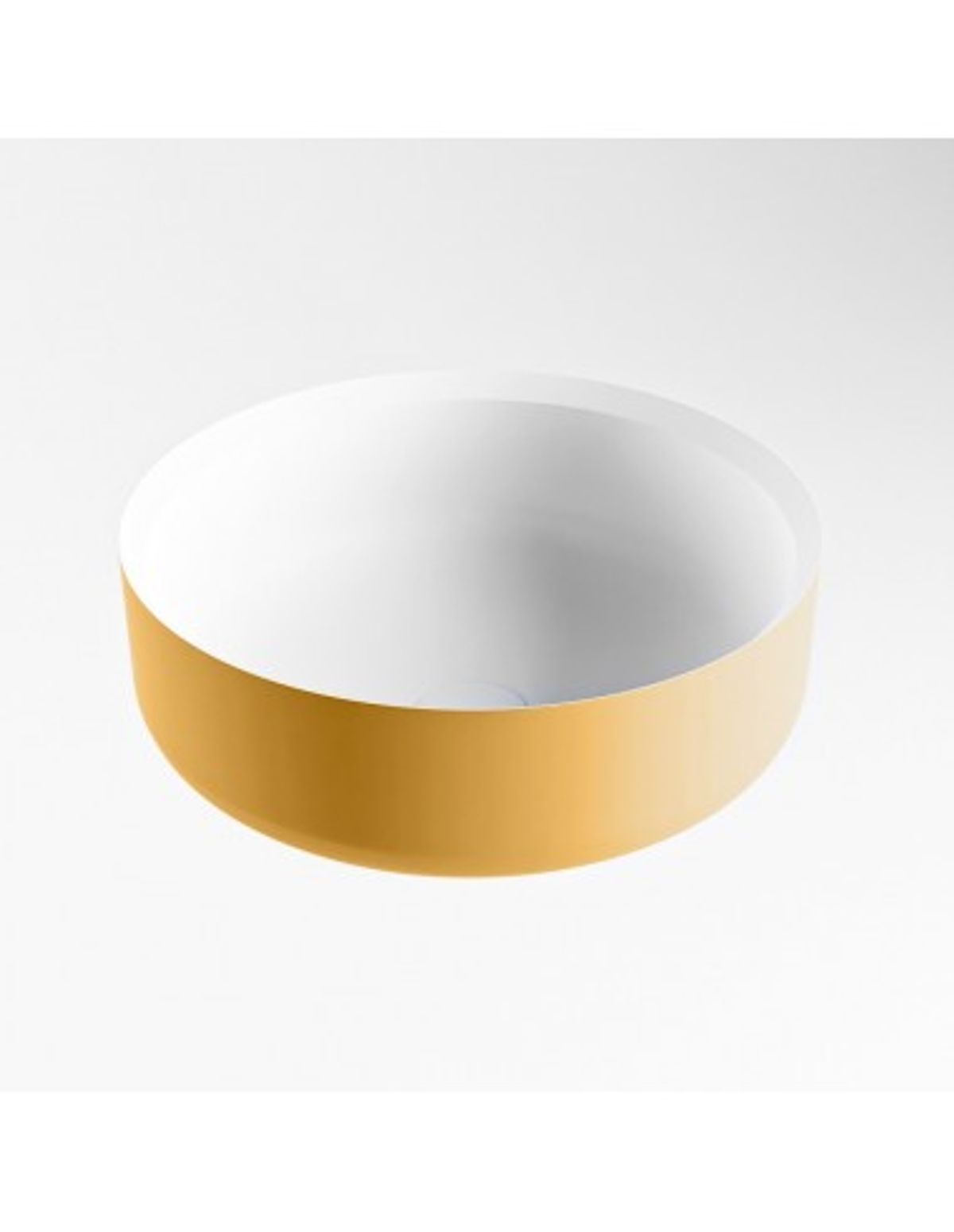 COSS håndvask Ø36 cm Solid surface - Talkum/Okker