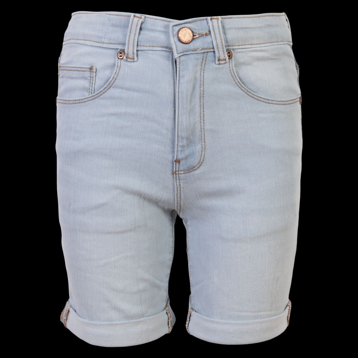 Cost:bart Drenge Shorts - Light Blue Denim Wash - 128