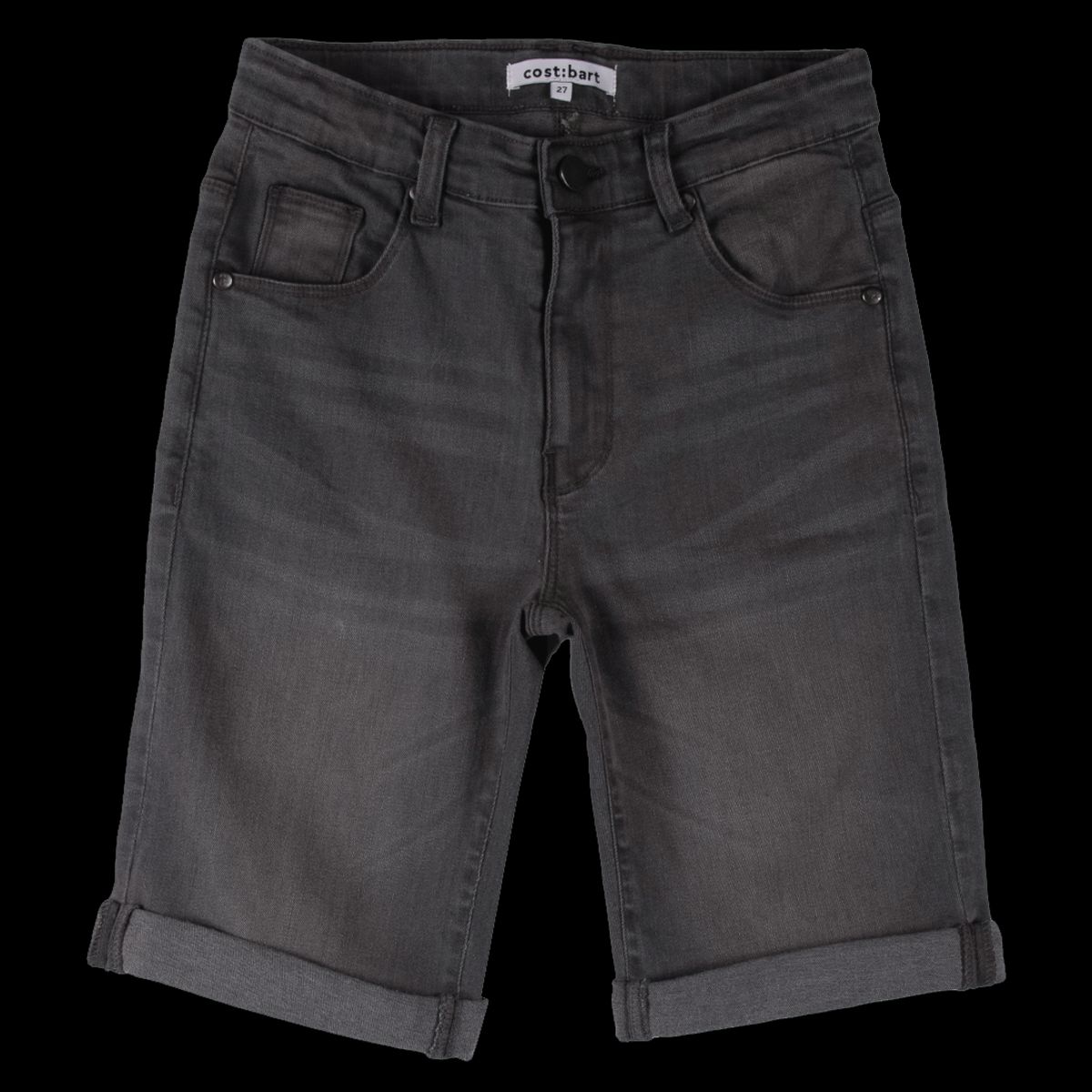 Cost:bart Drenge Shorts - Light Grey Denim Wash - 134