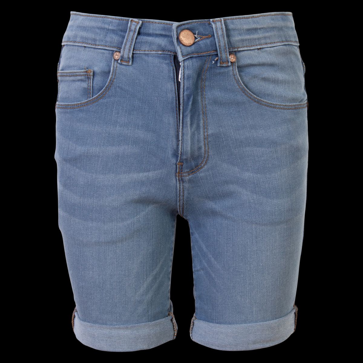 Cost:bart Drenge Shorts - Medium Blue Denim Wash - 134