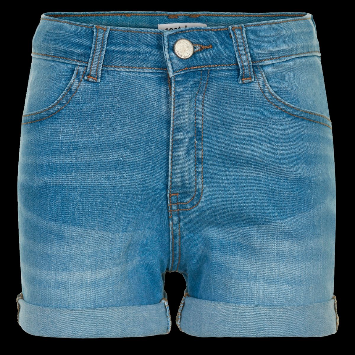 Cost:bart Pige Shorts - Medium Blue Denim Wash - 140