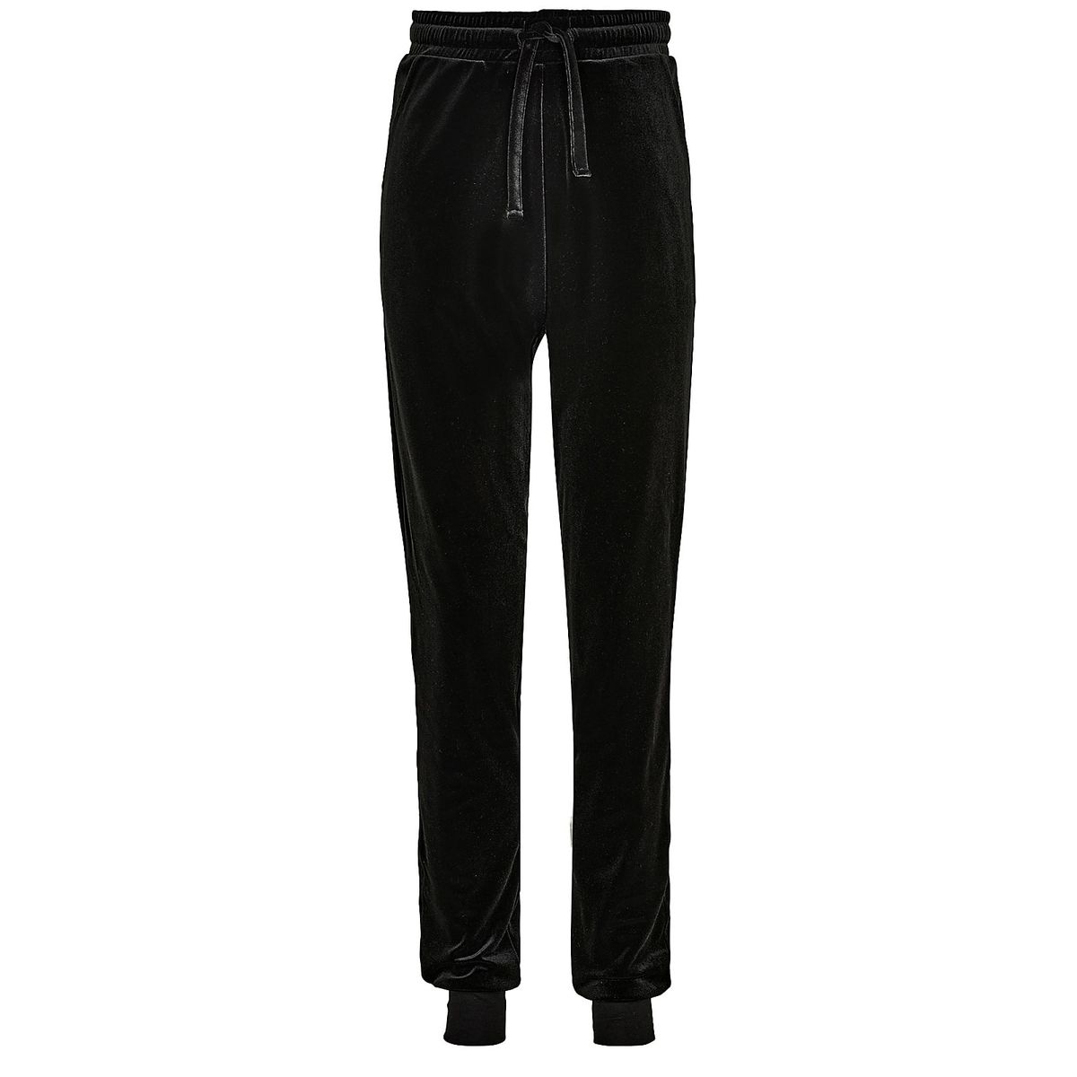 Cost:bart velour sweat pants, Paris, black - 128 - 8år