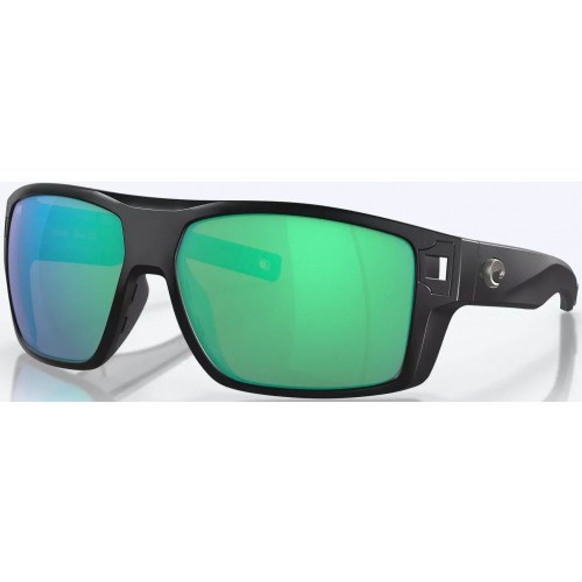 Costa Diego 580G Matte Black/Green Mirror