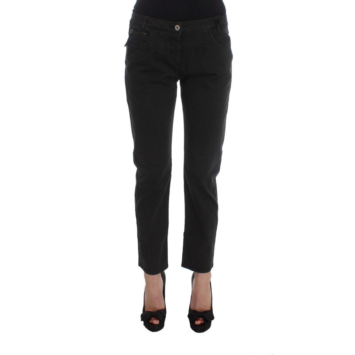 Costume National Chic Black Regular Fit Denim Jeans