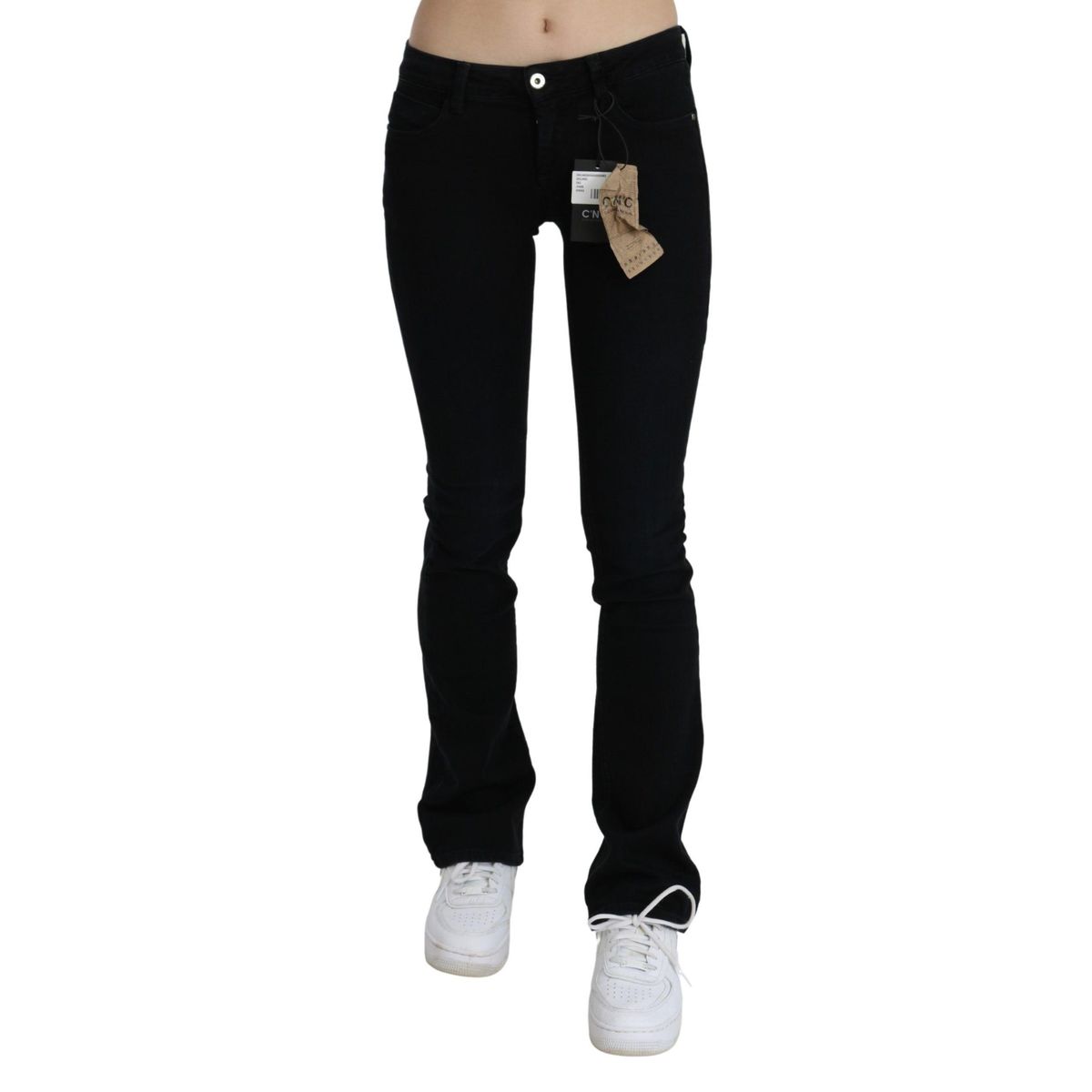 Costume National Chic Black Slim Fit Low Waist Denim