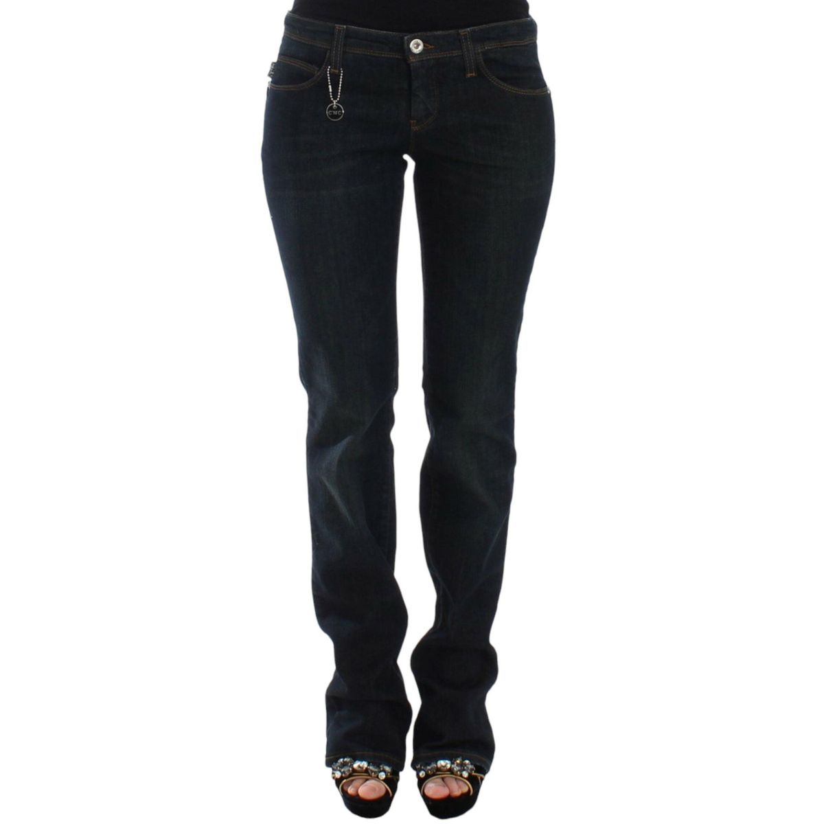 Costume National Chic Blue Slim Fit Denim Delight